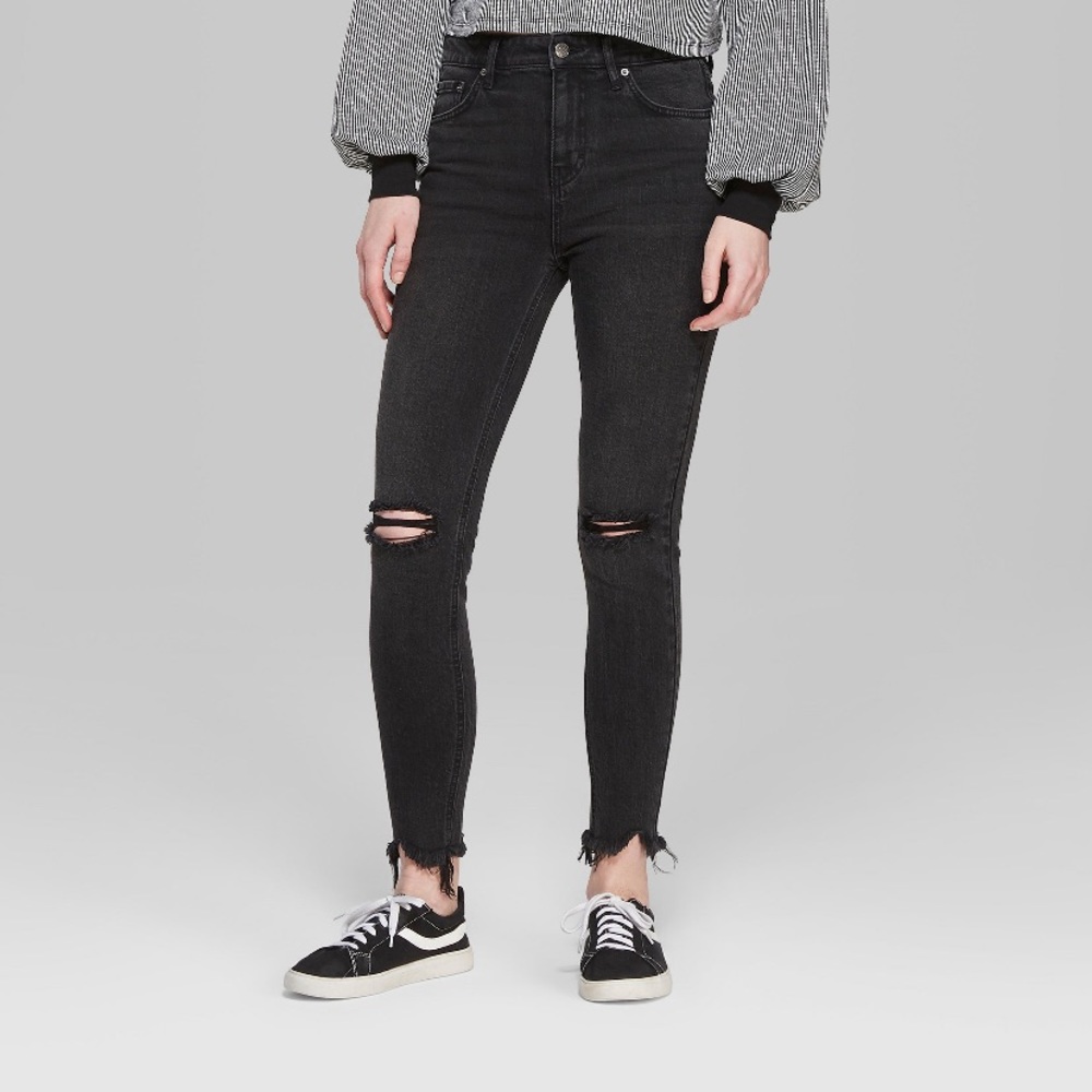 wild fable high rise black skinny jeans 🌙